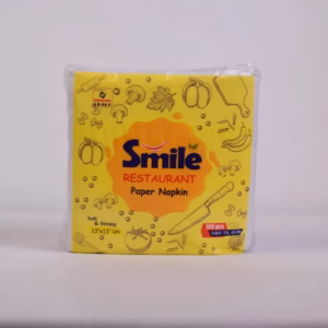 Restaurant Paper Napkins Soft Strong 1ply 13 x 13 Inch Disposable Facial Tissues Yellow Pack for Dining